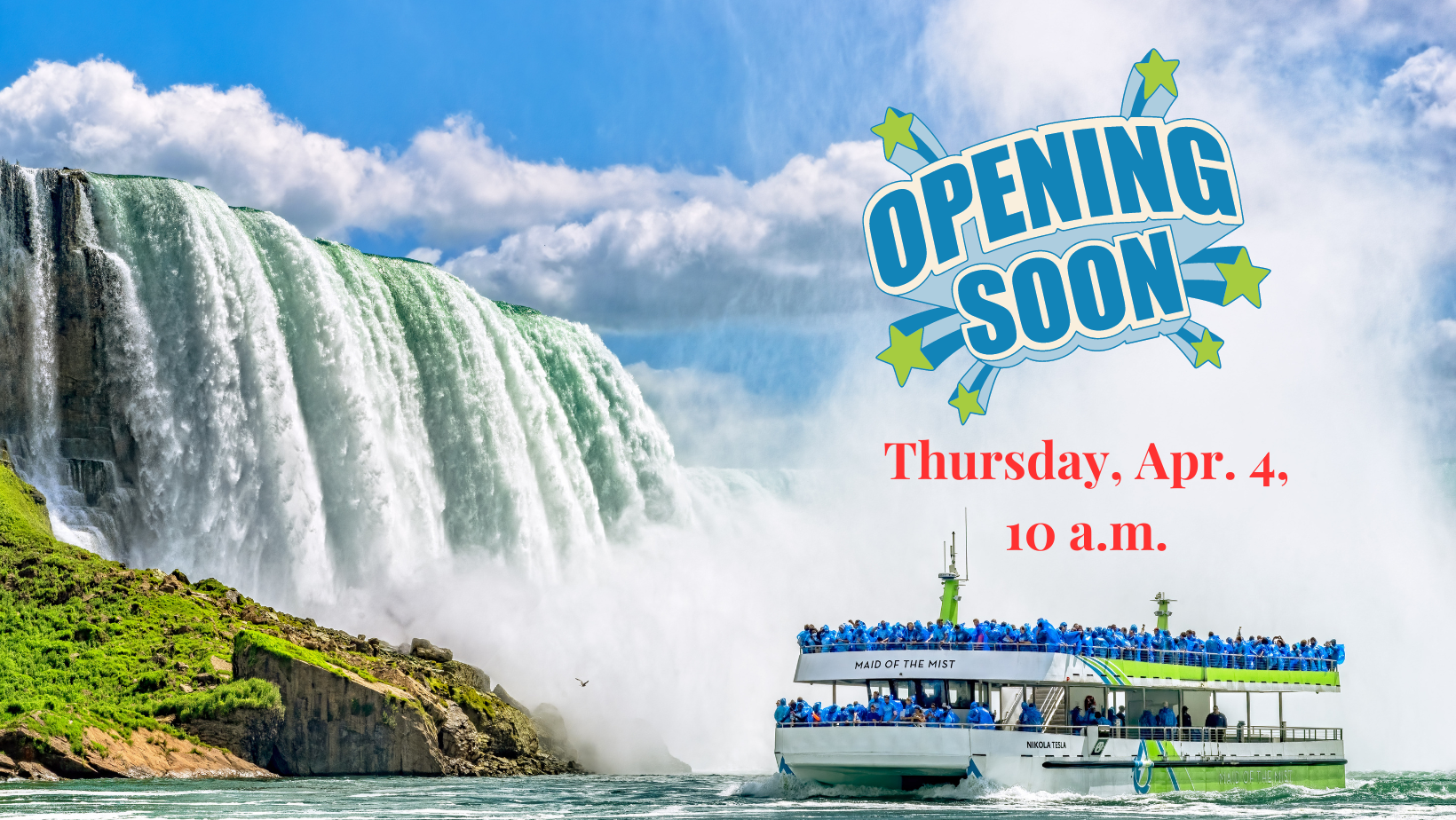 Ready for Launch 2024 Season Begins Apr. 4 Maid Of The Mist